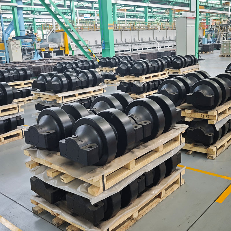 Excavator idler wheel for undercarriage system compatible with CAT Komatsu Volvo Hitachi heavy machinery